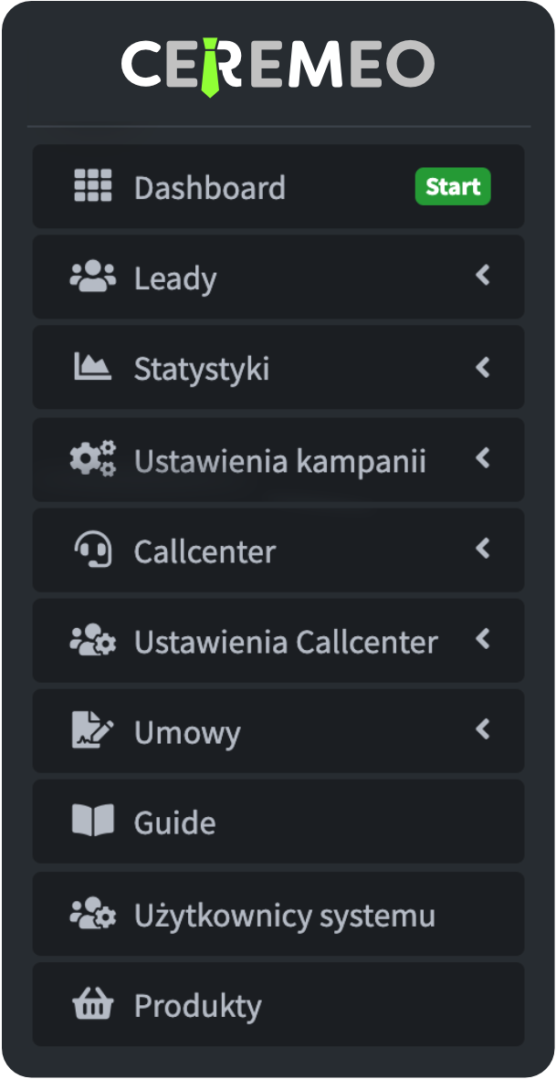 CRM Menu